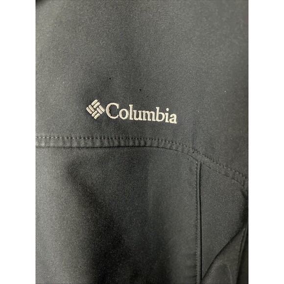 Columbia Ascender Softshell Jacket Men’s Medium Black Water Resistant - Picture 2 of 5